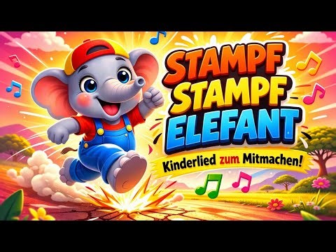 Stampf Stampf Elefant 🐘 | Kinderlied zum Mitmachen | Tanzen & Stampfen