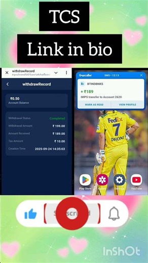 TCS" App Payment Proof | Smart Earn Daily