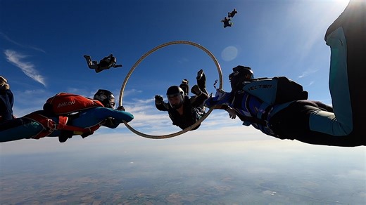 Skydiving centre celebrates year of new British records