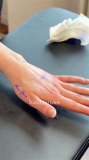 Adorable Hand Tattoos for Our Charming Client