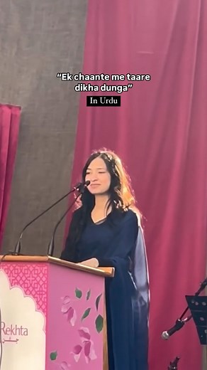 Saba on Instagram: "Jashn-e-Rekhta 2024 How Urdu makes you sound so polite and fancy, a moment captured today at Jashn-e-rekhta Tag and share with your friends. What are your favourite words in Urdu ? . . . #jashnerekhta #urdu #urduposts #rekhtafoundation #jashnerekhta2024 #shayari"