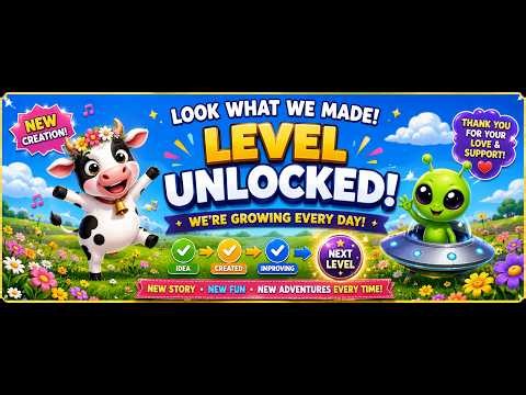 LoLa the Dancing Cow Meets a Friendly Alien! | Fun Kids Poem & Story