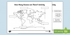 World Ocean Day - How Many Oceans are There? Activity