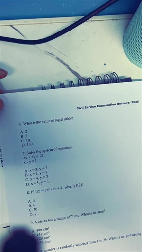 #mathematics ###civilserviceexam #csc