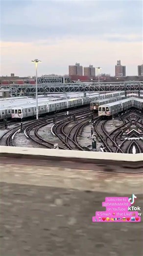 Brooklyn New York Rail Yard View from the Belt ❤️ #love #brooklyn #lifestyle #fyp #train
