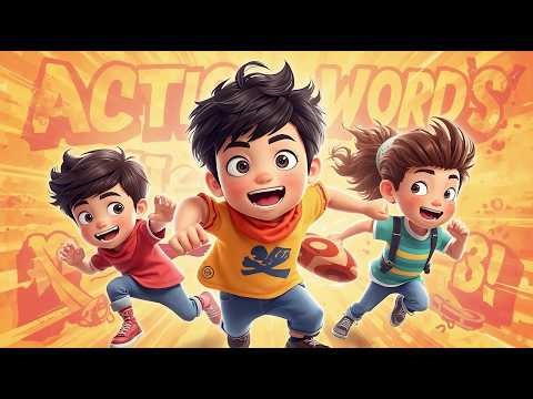Action Words for Kids | Early Vocabulary & Verb Learning | Learn & Move! - Wondrous Kids TV