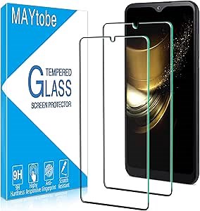MAYtobe [2 Pack For LG K51, LG Reflect, Q51 Tempered Glass Screen Protector, Anti-Scratch, Bubble Free, Case Friendly, Easy to Install