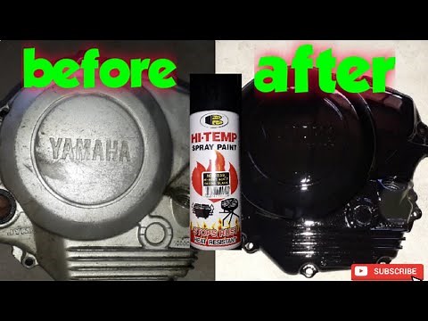 How to paint a motorcycle engine cover || Madali at murang paraan