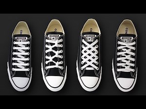 HOW TO LACE CONVERSE | 4 COOL WAYS TO LACE