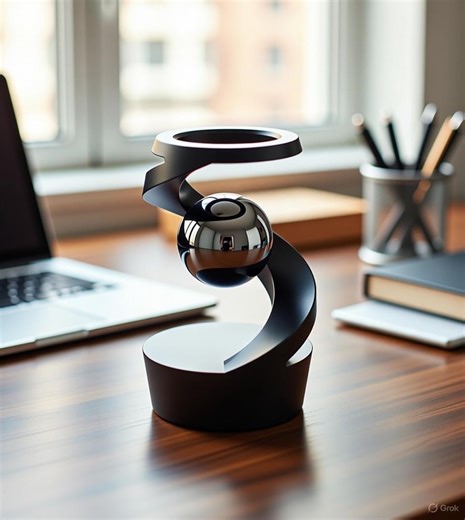 Kinetic Gravity Desk Toy, Premium Metal Gyroscope Spinner, Elegant Office Desk Gadget, Rotating Kinetic Sculpture, Unique Gift for Adults - Etsy