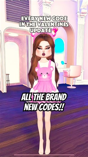 🚨NEW VALENTINES CODES 😍💝 #dti #valentinesupdate #codes #dresstoimpress #update #roblox #shorts