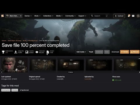 Save file 100 percent completed Black Myth Wukong 