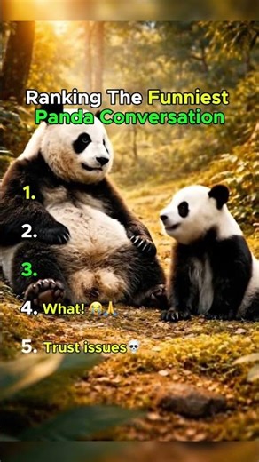Top 5 Funniest Panda Conversations🐼😂 #funnypanda #relatablehumor #comedyshorts #rankingvideo