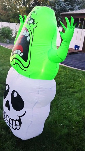 Slimer Ghostbusters Halloween inflatable #slimer#ghostbusters #inflatable #halloweeninflatables #boo