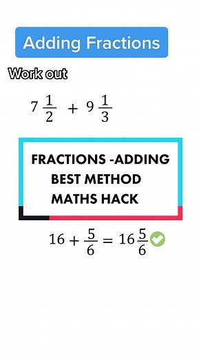 Efficient Method for Adding Fractions with Different Denominators