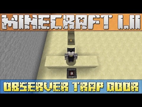 Minecraft: Observer Trap Door [1.11]