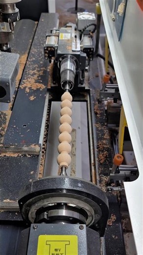 CNC lathe #cnc #cncwoodlathe #machine #solidcam