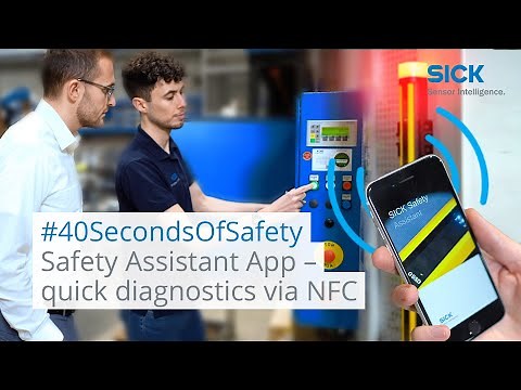 #40SecondsOfSafety: Quick diagnostics and troubleshooting via NFC with the SICK Safety Assistant App
