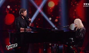 Ensemble, Clément et Michel Polnareff chantent en direct « L’homme en rouge » pour la finale (Saison 05)
