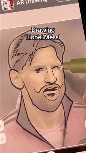 Drawing Leonel Messi #soccer ccer #fifa #art #sketch