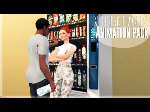 Vending machine situation animation pack | The Sims 4