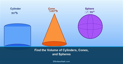 How to Find the Volume of Cylinders, Cones, and Spheres? ( FREE Worksheet!)