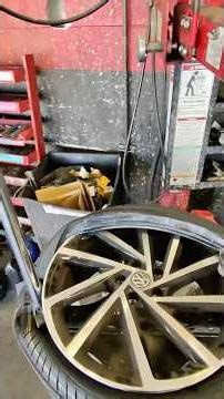 Low profile tire install POV #mechanic #toroperformance #firestone