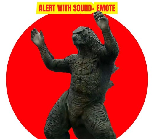 Animated Godzilla Victory Dance Twitch Alert & Emote, Funny Kaiju Dancing Meme for Kick OBS Discord, Streamer Follower Sub Alert WEBM GIF - Etsy