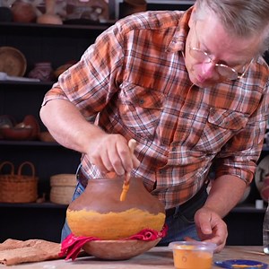 62 reactions · 3 comments | Slipping and polishing a pot. 1. Apply natural clay or ochre slip to a leather hard pot. 2. Polish when the slip is dry enough to not stick to the stone but still damp. 3. Done, let dry before painting designs. This Maverick Mountain Polychrome replica was completed as part of the #ancientpotterychallenge The whole build is available on my YouTube channel, the link is below in the comments. | Andy Ward's Ancient Pottery | Facebook