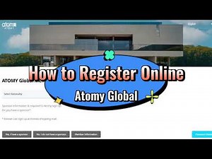 [ENG] Global Atomy International Membership Registration | Complete instructions guide - Mag, SRM
