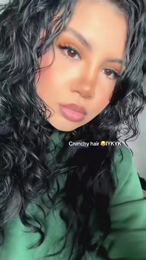 This was the hair but with my bangs straight😂 #fyp #fy #2k #scrunchedhair #hair