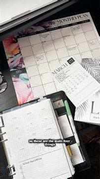 How I Plan the Month Ahead 🌿 #plannertips #monthlyplanning