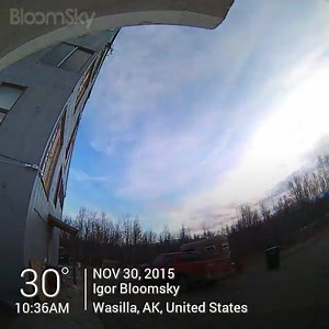 What a great time-lapse from device "Igor Bloomsky" in Alaska! It really does an excellent job of showing just how short the days can get in the far north. | BloomSky