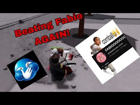 Beating Fabio AGAIN (TSBG Roblox)