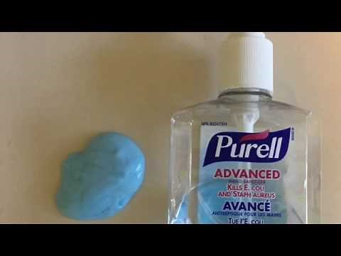 How to make slime with Hand sanitizer (No glue)😱