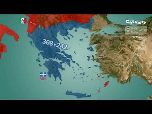 1940-1941 Battle of Greece Animated Map: The Greco-Italian War & The German invasion of Greece