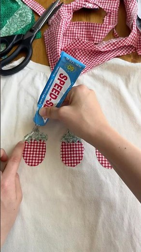 DIY Strawberry Applique Shirt 🍓