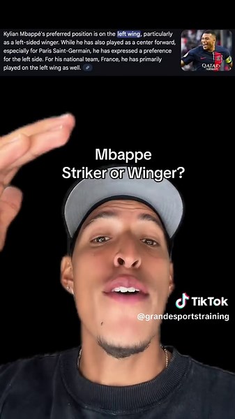 Replying to @Andy Cole Mbappe Winger or Striker? | mbappé