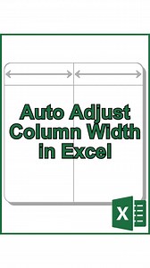 Auto Adjust Column Width with VBA #cheatsheets #excel #exceltips #googlesheets #spreadsheet #tutorial | CheatSheets