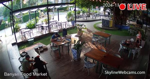 【LIVE】 Live Cam Koh Samui - Banyan Food Market | SkylineWebcams