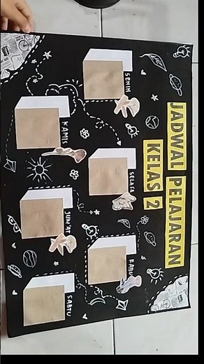 cara membuat jadwal pelajaran kreatif || diy hiasan kelas kreatif #diytutorial #diy #idekreatif
