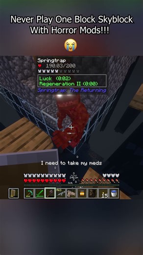 Trapped with Springtrap in Minecraft #minecrafthorror