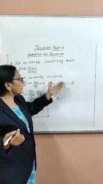 Part-04: Jacobian -🌻simple question of Jacobian