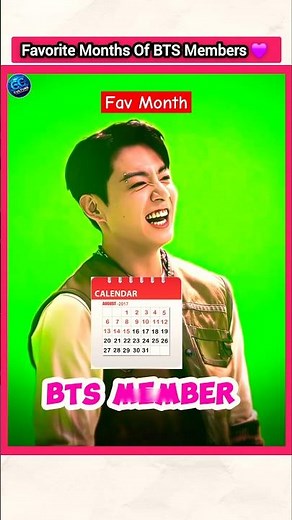 BTS Members Favorite Month 👆 | #factsinhindi #bts #jungkook #kpopfactmedia