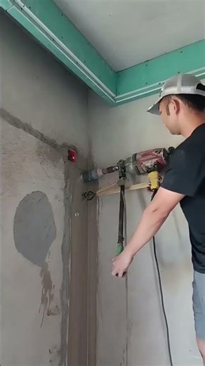 Core drilling in action-exact holes every time. #coredrilling #constructionlife #shorts