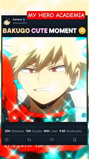 BAKUGO CUTE MOMENT 😳🤣 | #myheroacademia #edit #mha #amv #anime