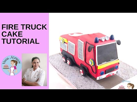 How to make a Fire Truck Cake - Fire Truck Cake Tutorial