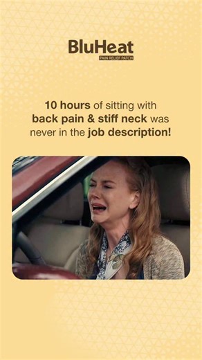 10 hours of sitting with back pain and a stiff neck was never in the job description! 😒 BluHeat makes it easier to stay comfy with soothing heat therapy for your back, neck, and shoulders. 🥰 Work smarter, feel better, and say goodbye to desk aches. Order your patch now at nysh.in! 🖇 [ back pain relief, neck pain relief, heat therapy, pain relief at home, muscle relaxation, office aches, sore back solutions, neck stiffness relief ] #backpainrelief #neckpainrelief #heattherapy | Bluheat
