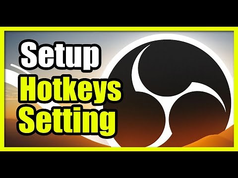 How to Setup a Hotkey to Start streaming or video recording on OBS PC (Easy Tutorial)