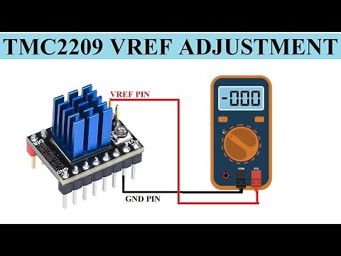 CNC BUILD PART 26 - TMC 2209 DRIVER - SET THE MOTOR CURRENT BY MEASURING THE VOLTAGE ON THE Vref PIN